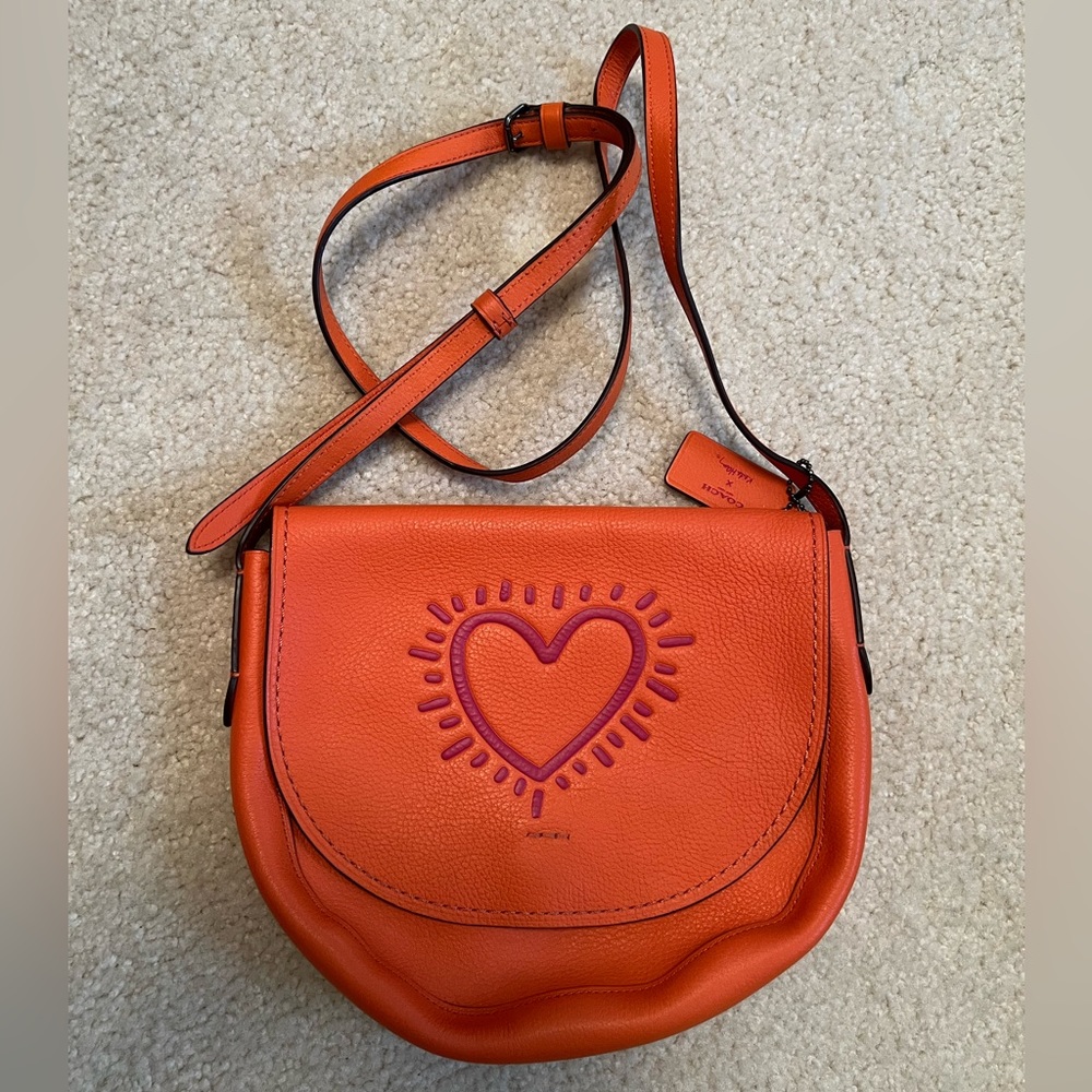 NWOT Coach X Keith Haring Hudson Love Crossbody bag
